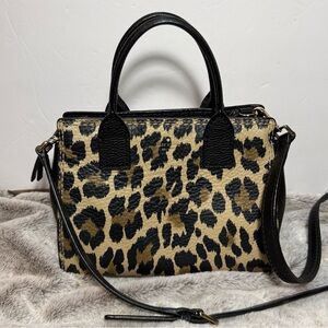 Kate Spade 2WAY Leather Purse Black & Leopard Two Way, Mobwife